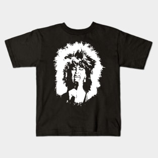 Tina Turner Black White Portrait Kids T-Shirt